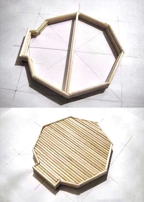 手工制作一次性筷子制作凉亭
