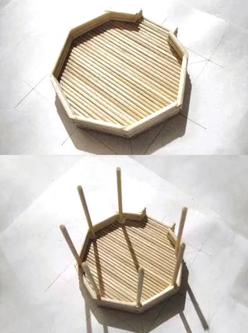 手工制作一次性筷子制作凉亭